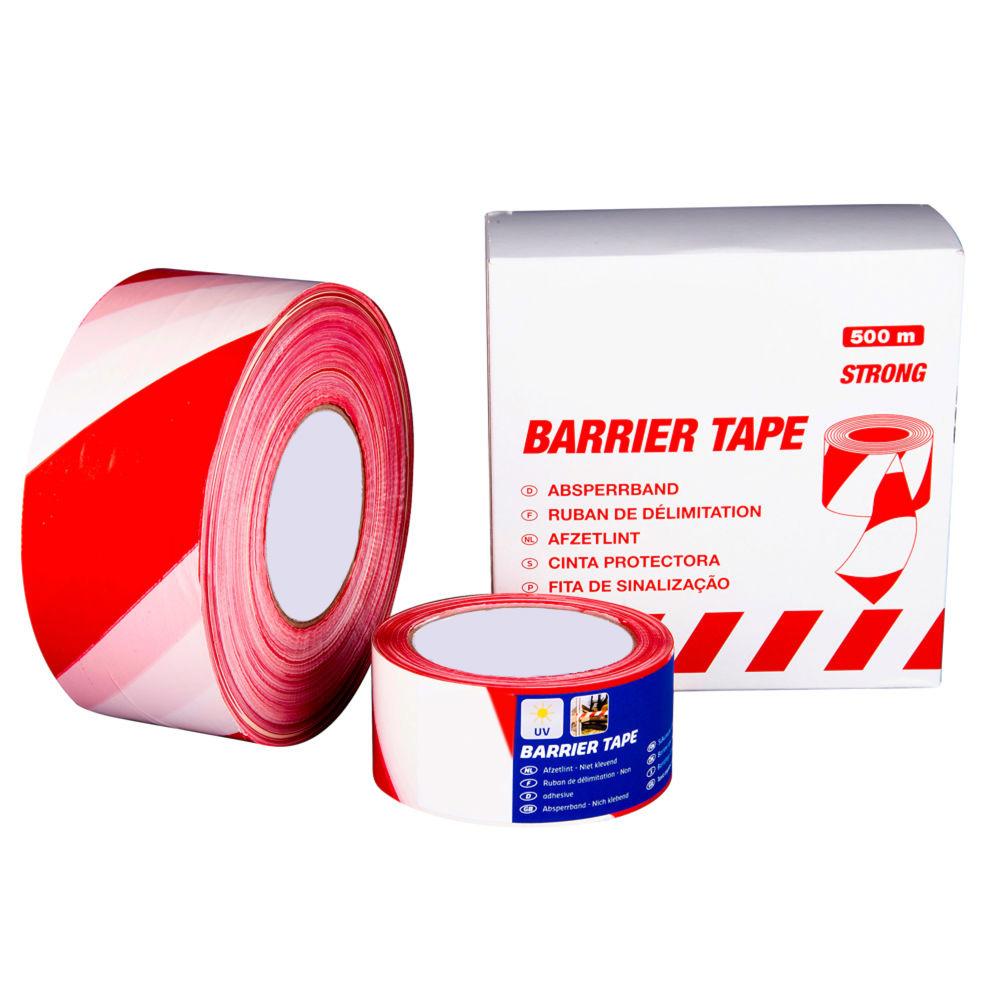Red and White Barrier Tape