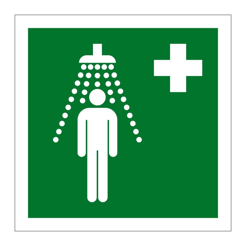 IMO Emergency Shower Sign