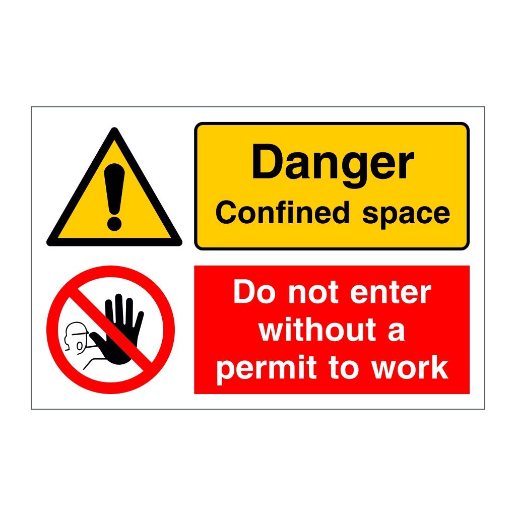 IMO Confined Space Warning Sign