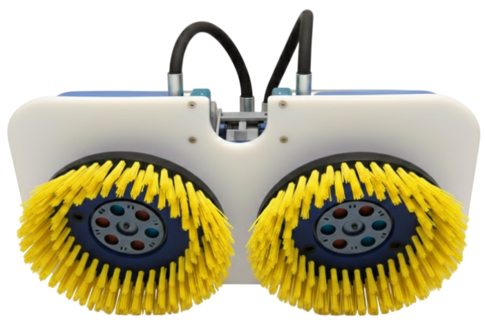 Twin Brush Card Marine Hull Cleaning System
