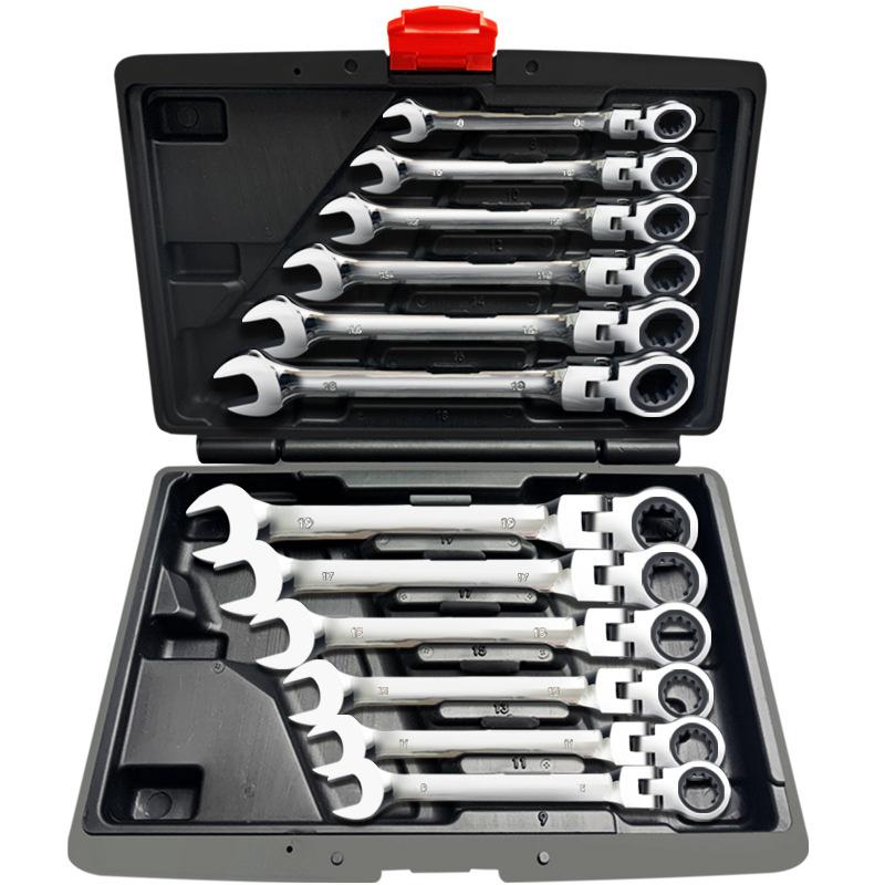 Ratchet Ring Spanner Set