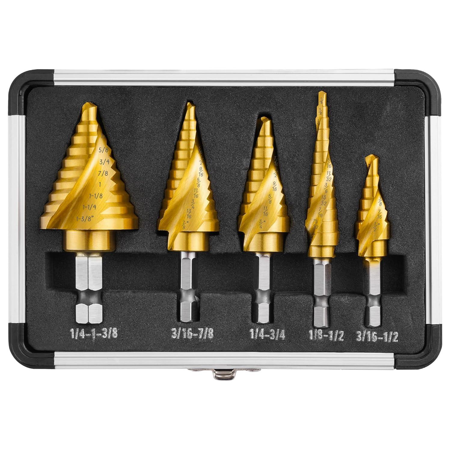 Step Drill Bit Set